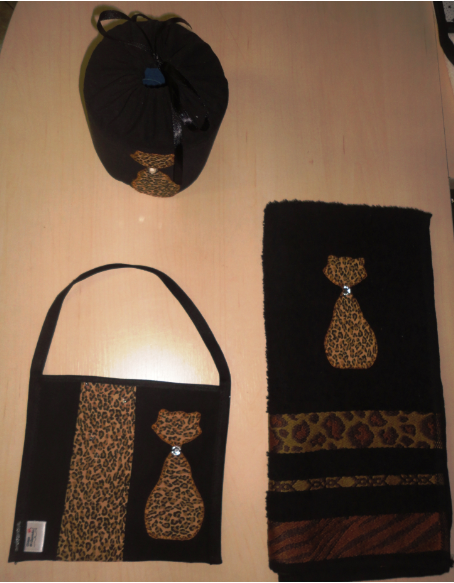 Kit para Carro Preto/Oncinha