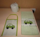 Kit para Carro Branco/Verde